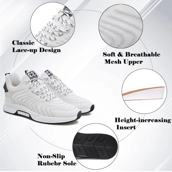 Recyphi Invisible Height Increasing Lightweight Sport Lifting 2.4inch 12/ 433 - Picture 3 of 6